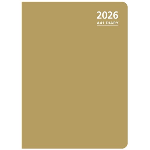 OfficeMax A41 1/2 Hour Appointments Diary A4 1 Day Per Page 2026 Gold