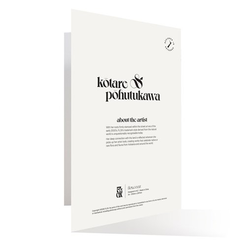 FLOX A4 Leaving/Birthday Card Kotare & Pohutukawa 