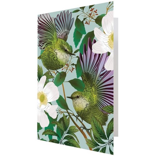 FLOX A4 Leaving/Birthday Card Titipounamu & Karamu 