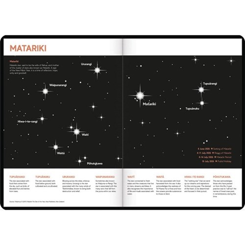 Tuhi A43 Premium Bilingual Diary A4 Week To View Mahere a Wiki 2026 Black/Gold