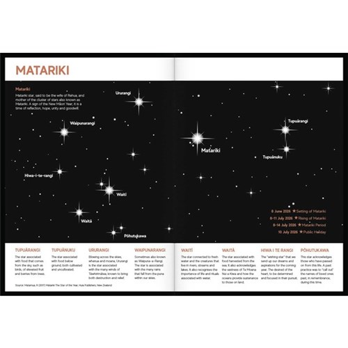 Tuhi B51 Bilingual Diary Day Per Page Rataka 2026 Black Koru