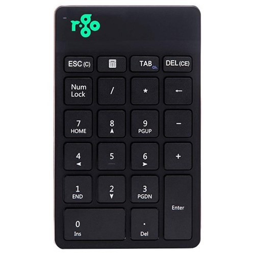 R-Go Numeric Bluetooth/Wireless Keypad Black