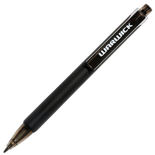 Warwick Black Ballpoint Tri Barrel Pen 1.0mm, Box of 12