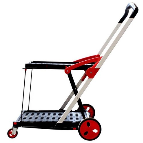 Richmond Wheel KartR Folding Trolley with Basket Black/Red