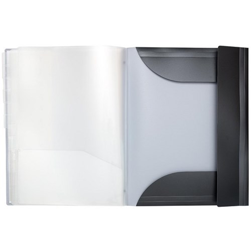 FM New Gen A4 File Divider 12 Tab Gunmetal Black