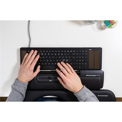 Mousetrapper Delta Wired Roller Bar Mouse Black