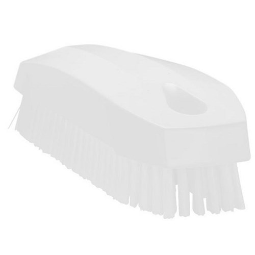 Vikan Nail Brush Stiff Bristle 130mm Small White