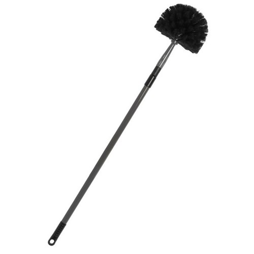 Sabco Domed Cobweb Broom with Telescopic Handle Black/Grey 1.68m 