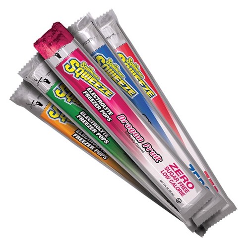 Sqwincher Sqweeze Zero Freezer Pops Assorted Flavours, Pack of 10
