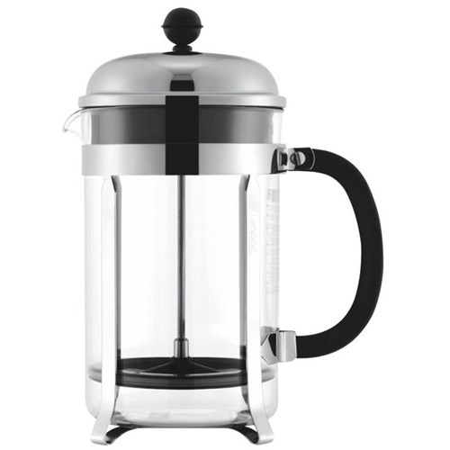 Bodum Chambord Coffee Plunger 12 Cup 1.5L Stainless Steel