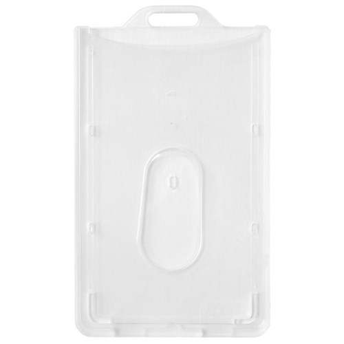 Flexible Long Life Portrait ID Card Holder 54x86mm Clear