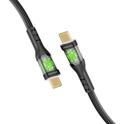 Promate USB-C to USB-C Cable 1.2m Black