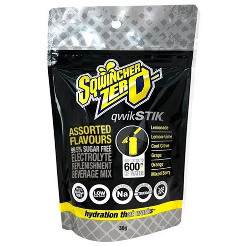 Sqwincher Qwik Stiks Mixed Flavours 3g, Pack of 10