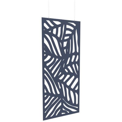 Boyd Acoustic Hanging Carved Panel 1200mm Kawakawa Navy Peony