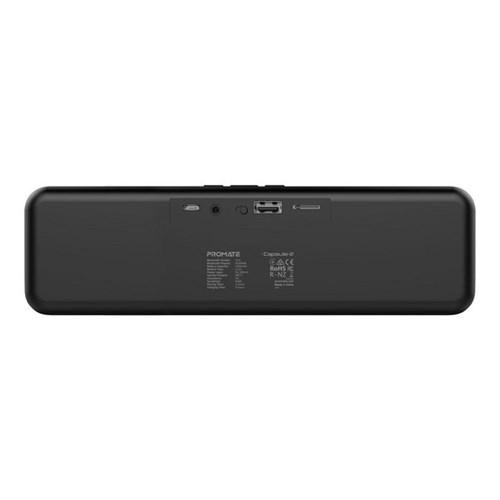 Promate Capsule-2 Wireless Bluetooth HD Portable Speaker Black