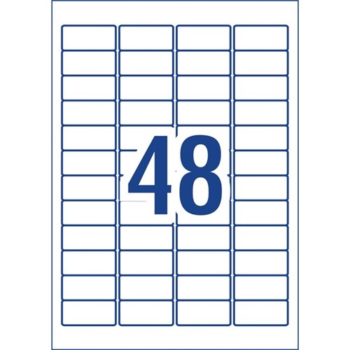 Avery Ultra Resistant ID Laser Labels L7911 White, Pack of 10 Sheets 