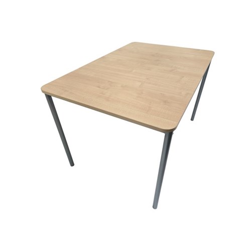 SitRite Deluxe Group Table 1600mm Maple/Silver