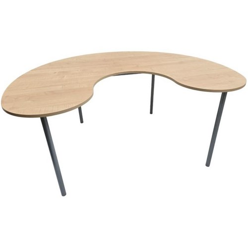 SitRite Network Group Table 1600mm Maple/Sliver