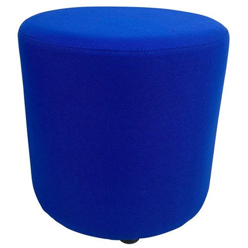 SitRite Ottoman Round 450mm Poly Fabric/Electric Blue