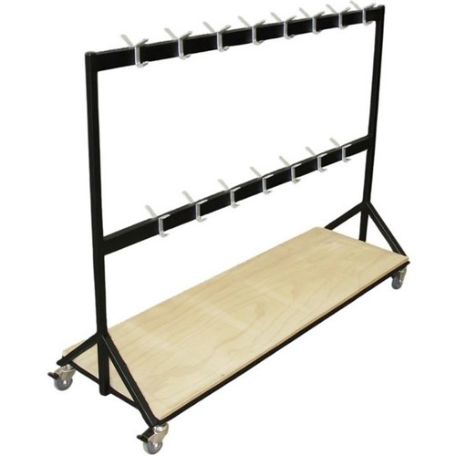 SitRite Mobile Bag Storage 2000x450x1500mm Black