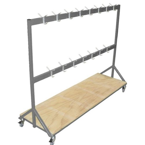 SitRite Mobile Bag Storage 2000x450x1500mm Silver