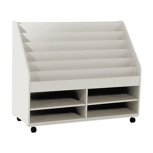 SitRite SR1 Book Display Unit 1200x500x970mm Grey