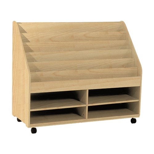 SitRite SR1 Book Display Unit 1200x500x970mm Maple
