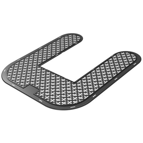 U Shape Floor Mat for Floor Mounted Toilet with Backing Refill Ocean Mist