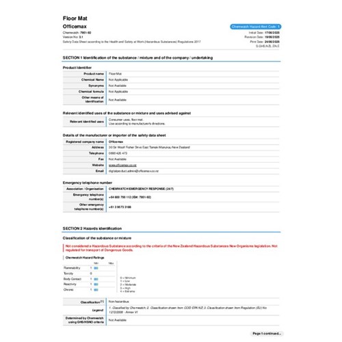 U Shape Floor Mat Backing Refill for Floor-Mounted Toilet Kiwi Grapefruit