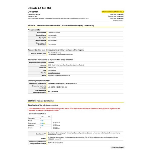 Ultimate 2.0 Eco-Mat Urinal Deodoriser Mango