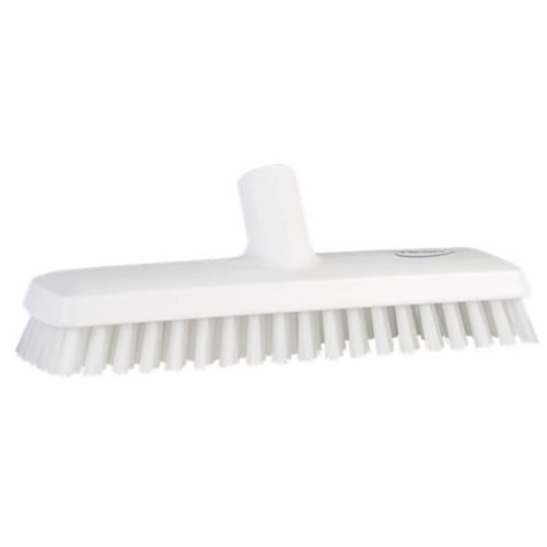 Vikan Waterfed Stiff Bristle Floor Scrub Brush 270mm White