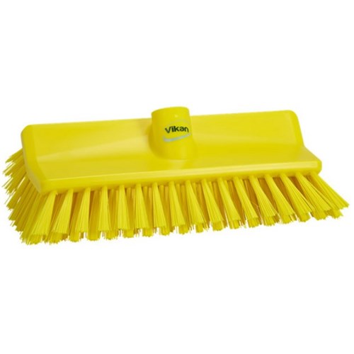 Vikan High-Lo Stiff Bristle Brush 265mm Yellow