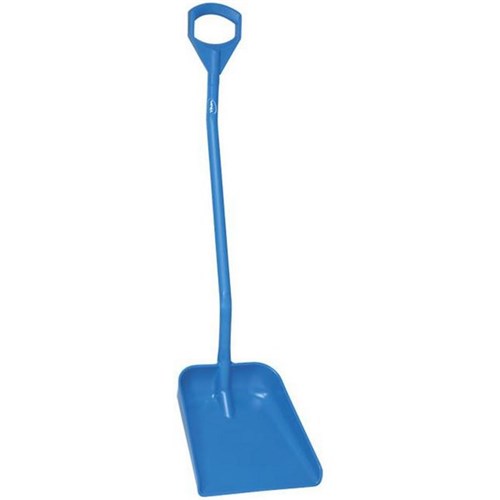 Vikan Ergonomic Shovel Long Handle Large Blade Blue