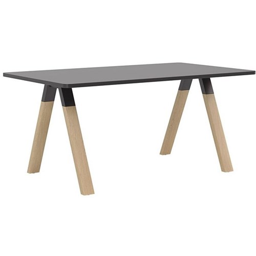 Ligna Meeting Table 1600x900mm Oak/Black