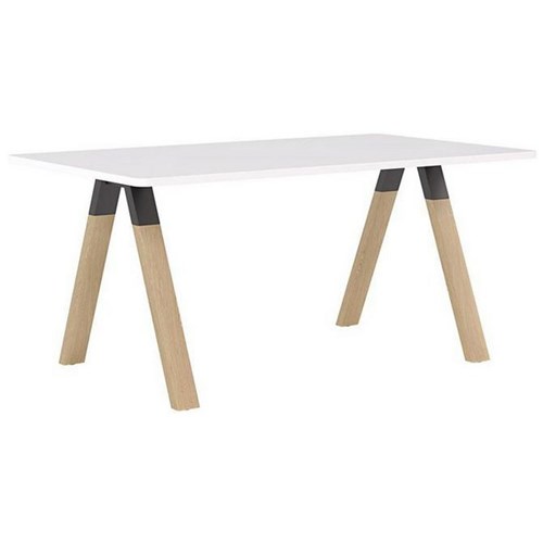 Ligna Meeting Table 1600x900mm Oak/White