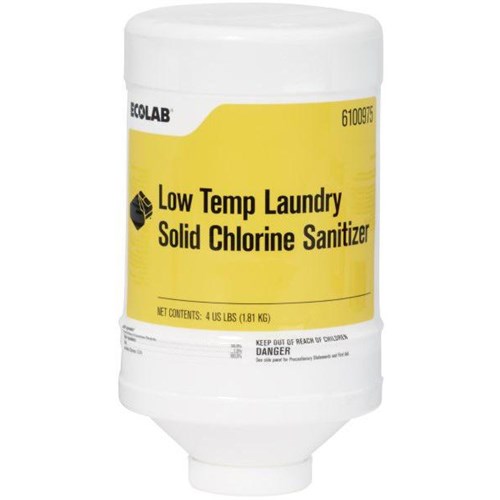 Ecolab Low Temperature Laundry Solid Chlorine Sanitiser, Carton of 2