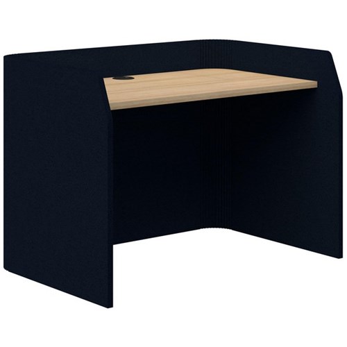 Sonic Focus Desk 850x1200x800mm Dark Blue/Classic Oak