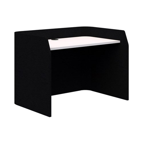 Sonic Focus Desk 850x1200x800mm Black/Snow Velvet