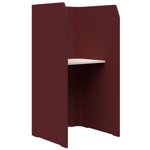 Sonic Mini Focus Standup Pod 1800x900x850mm Maroon/Snow Velvet