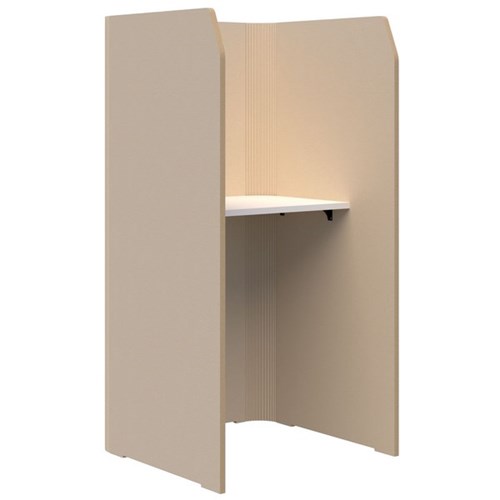 Sonic Mini Focus Standup Pod 1800x900x850mm Natural/Snow Velvet