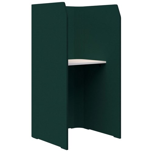 Sonic Focus Standup Workpod 1800x900x900mm Peacock Green/Snow Velvet