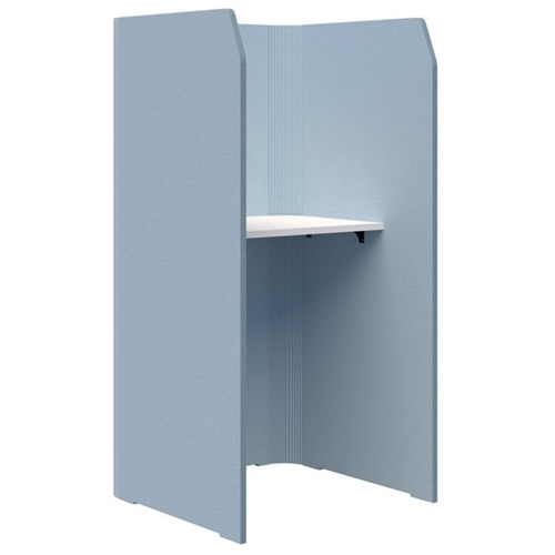 Sonic Focus Standup Workpod 1800x900x900mm Pacific Blue/Classic Oak