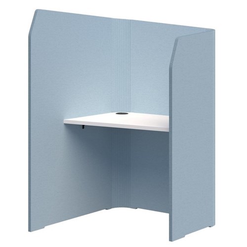 Sonic Mini Focus Standup Workpod 1300x900x1000mm Pacific Blue/Snow Velvet