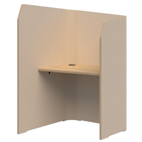 Sonic Mini Focus Standup Workpod 1300x900x1000mm Natural/Classic Oak