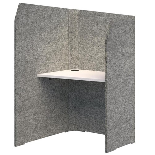 Sonic Mini Focus Standup Workpod 1300x900x1000mm Marble/Snow