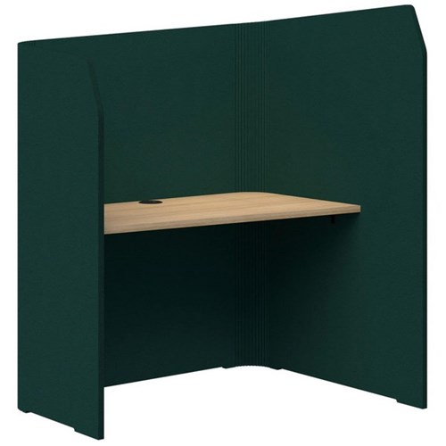 Sonic Focus Pod 1500/1300x1200x1000/625mm Peacock Green/Classic Oak