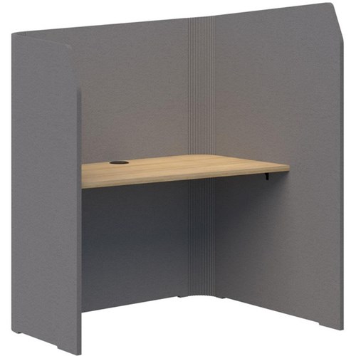 Sonic Focus Pod 1500/1300x1200x1000/625mm Grey/Classic Oak