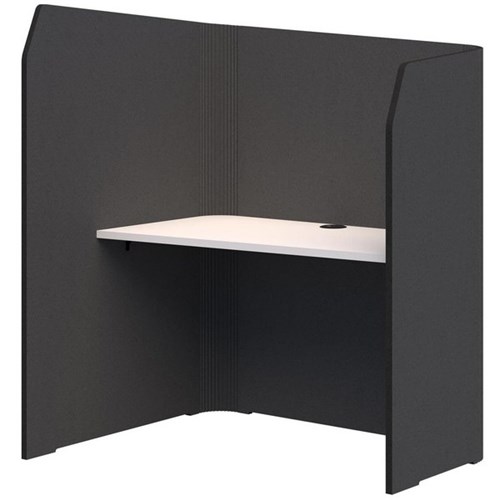 Sonic Focus Pod 1500/1300x1200x1000/625mm Charcoal Grey/Snow