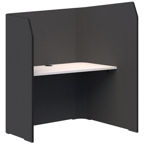 Sonic Focus Pod 1500/1300x1200x1000/625mm Charcoal Grey/Snow