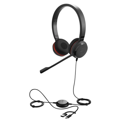 Jabra Evolve 30 II MS Stereo USB-C/A Wired Headset